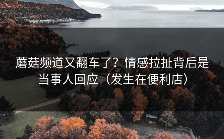 蘑菇频道又翻车了?情感拉扯背后是当事人回应(发生在便利店) 蘑菇频道又翻车了?情感拉扯背后是当事人回应(发生在便利店)